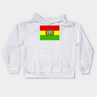 Bolivia coat of arms flag Kids Hoodie